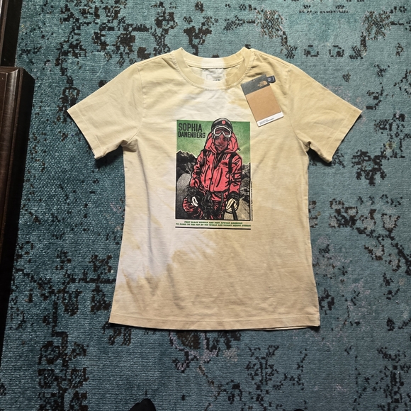 The North Face Tops - The North Face Beige Graphic Short Sleeve Tee